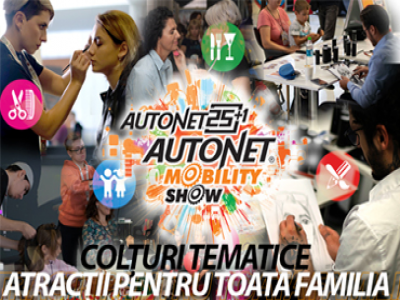 Colțurile tematice la Autonet Mobility Show: activități pentru fiecare membru al familiei